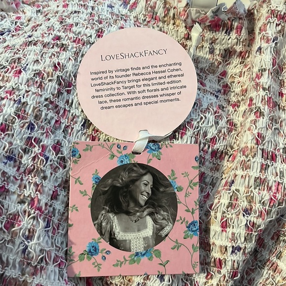 ✨💫💕 LoveShackFancy Adeline Mixed Floral Print Smocked Ruffle Mini Dress 💕💫✨ - Picture 5 of 16